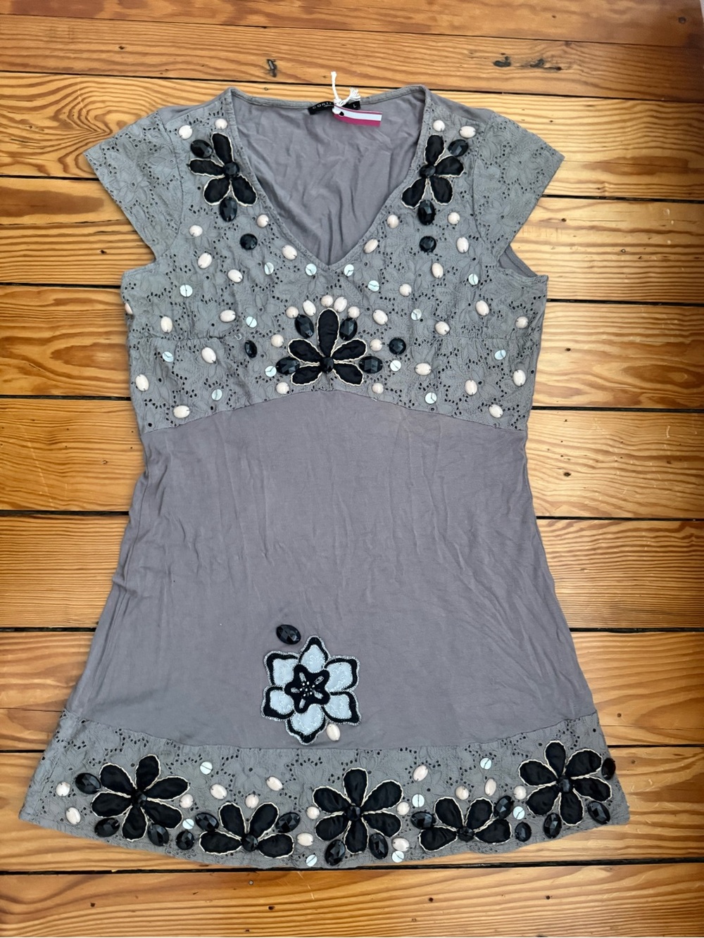 Cortefiel grey mini dress/tunic